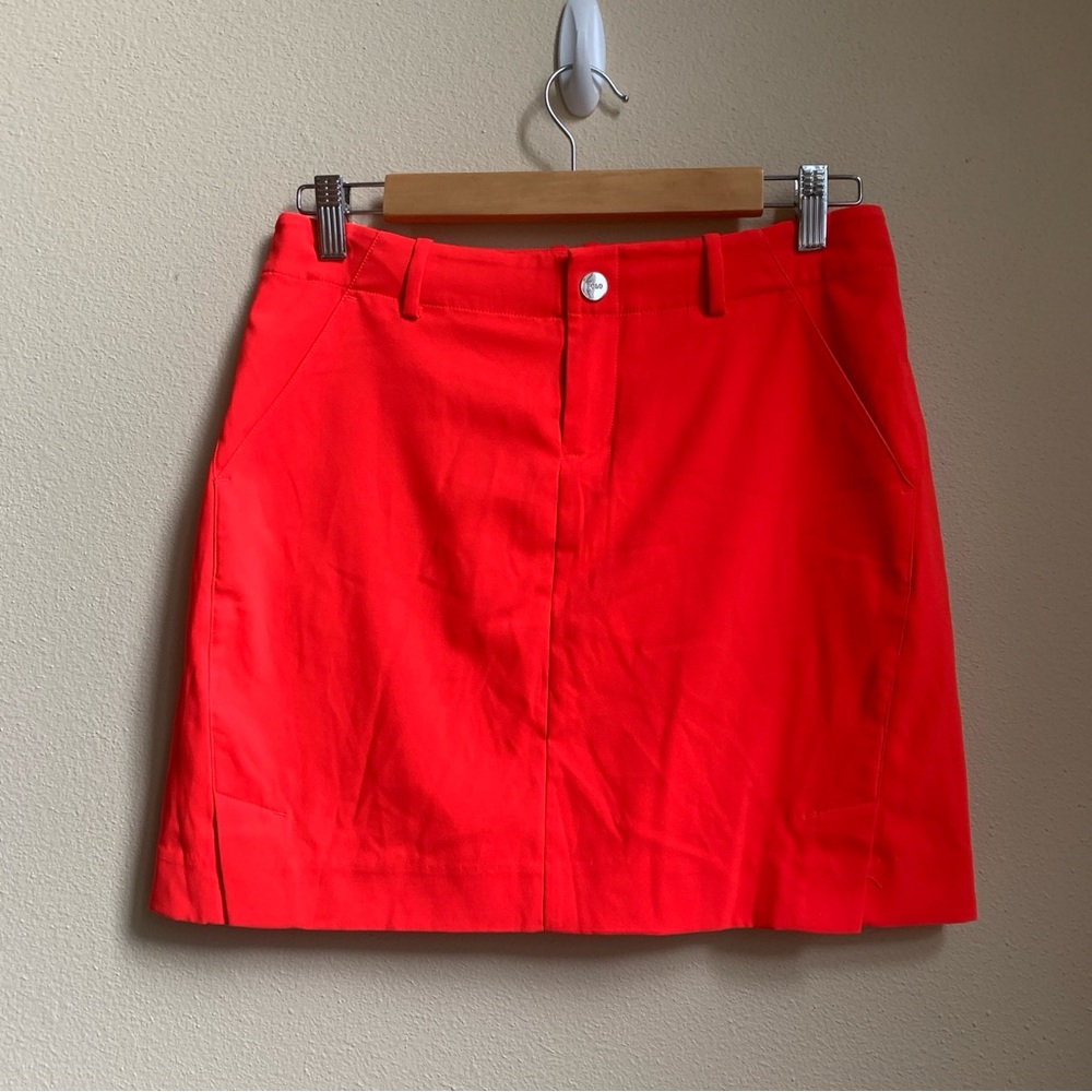 Ralph Lauren Polo Golf Red Coral Skirt Skort Tennis Pickleball Women’s Size 0 2